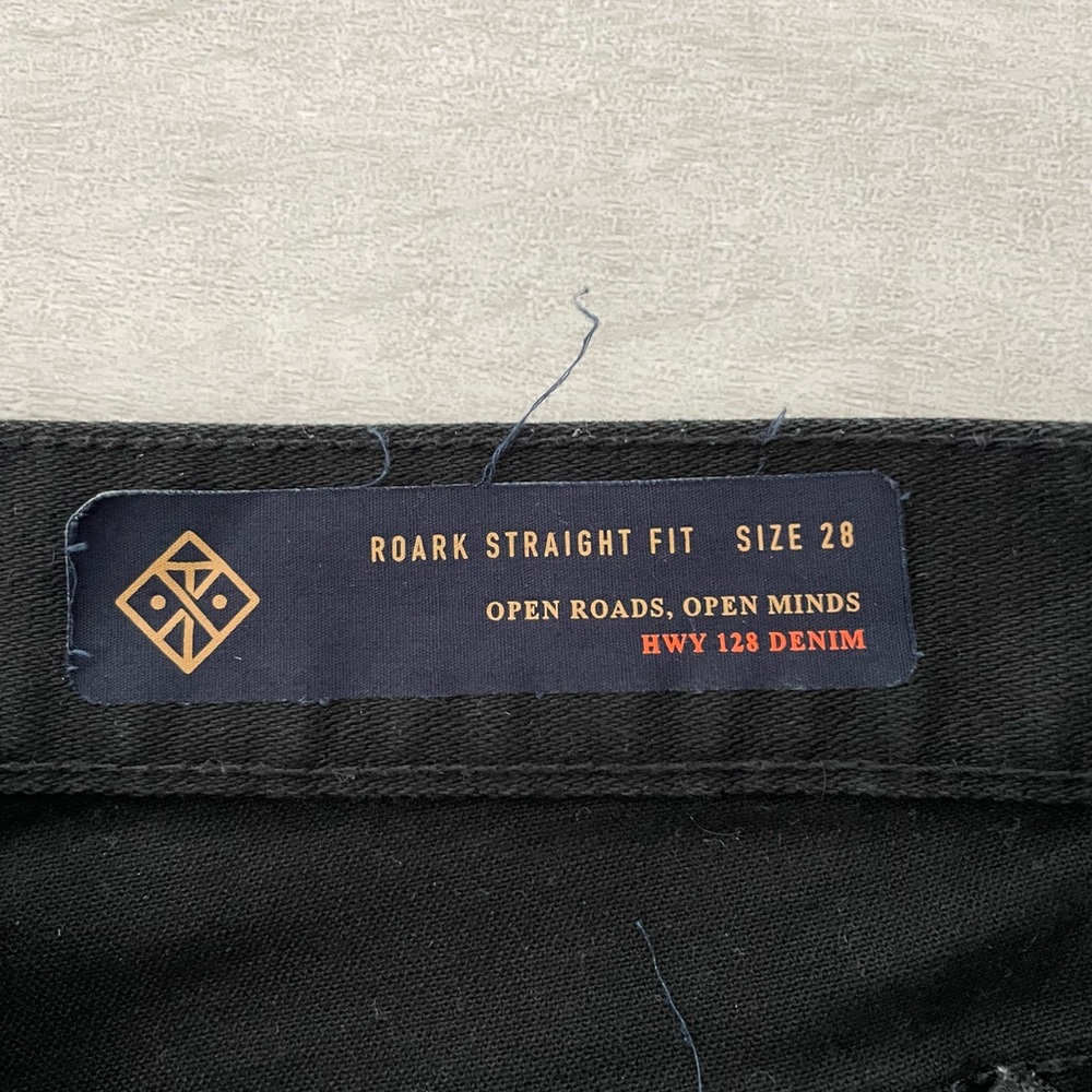 Roark Black Straight Jeans Classic Style - Picture 2 of 4